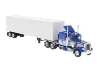 Brekina 85716 - Spur HO Peterbilt 359 Sattelzugmaschine blau/weiß
