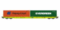 Igra Modell 96010095 - Spur HO Sggnss-XL GATX Hapag Lloyd + Evergreen