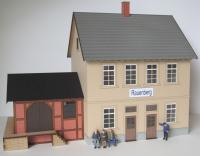 Laffont E1331 - Spur I  Halbreliefmodell Bahnhof Rauenberg mit angebautem Güterschuppen