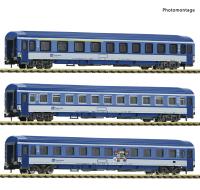 Fleischmann 6260030 - 3-tlg. Set: Eurofima-Wagen, CD