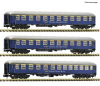 Fleischmann 6260078 - Spur N 3-tlg. Set 1: Schnellzugwagen, Suisse Train Bleu