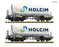 Fleischmann 6660047 - 2-tlg. Set: Silowagen, Holcim