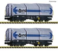 Fleischmann 6660080 - Spur N 2-tlg. Set: Teleskophaubenwagen, VTG