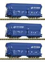 Fleischmann 6660086 - Spur N 3-tlg. Set: Selbstentladewagen, PKP Cargo