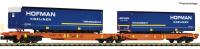Fleischmann 6660118 - Spur N Doppeltaschen-Gelenkwagen T2000, Wascosa
