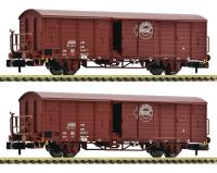 Fleischmann 826214 - 2-tlg. Set: Gedeckte Güterwagen, DR
