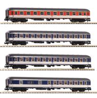 Fleischmann 881908 - 4-tlg. Set „Popfarbener DC-Zug“, DB