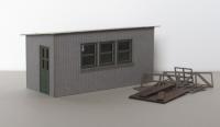 Laffont H2101 - Spur HO  Betriebswerks-Bude mit Schrottteilen