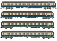 Hobbytrain H22207 - Spur N 4er Set Personenwagen DB, Ep.IV, Turnus Ferienzug, Set 2