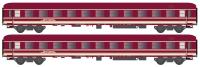 Hobbytrain H22211 - Spur N 2er Set Liegewagen Bcm 246 Euro-Express, Ep.VI