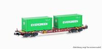 Hobbytrain H23204 - Spur N Containerwagen Sgjkkmms 699 DB, Ep.IV, Evergreen