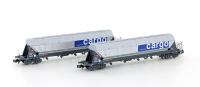 Hobbytrain H23474 - 2er Set Silowagen Tagnpps SBB Kakao-Transport, Ep.VI