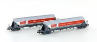 Hobbytrain H23475 - 2er Set Silowagen Tagnpps SBB Schweizer Zucker, Ep.VI
