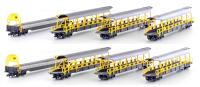 Hobbytrain H23941 - BLS Autoverladewagen 8er Set mit Mittelwagen und 2 Auffahrwagen, Ep.V