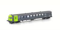 Hobbytrain H23942 Autoverladezug Steuerwagen BDt BLS, Ep.VI, grün/grau