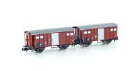 Hobbytrain H24250 - Spur N 2tlg. Güterwagen Set K3 SBB braun, Ep.III