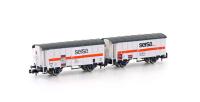 Hobbytrain H24253 - 2ER SET BAHNBAUWAGEN K3 SERSA, EP.V