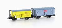 Hobbytrain H24255 - Spur N 2er Set gedeckte Güterwagen K2 + K3 SBB, EP.II