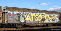 Hobbytrain H24668 - Schiebewandwagen Hbbillns SBB, Ep.VI, Graffiti-Serie (6)