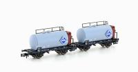 Hobbytrain H24802 - Spur N 2ER SET LEICHTBAU-KESSELWAGEN DB/ARAL, EP.III
