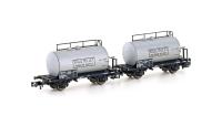Hobbytrain H24852 - Spur N 2ER SET LEICHTBAU-KESSELWAGEN SNCF/MILLET, EP.III