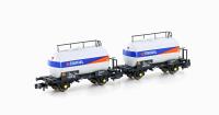 Hobbytrain H24853 - Spur N 2ER SET LEICHTBAU-KESSELWAGEN DSB/STATOIL, EP.IV