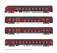 Hobbytrain H25401 - Spur N Railjet DANI Set 1 mit Steuerwagen, 4-tlg. ÖBB, Ep.VI