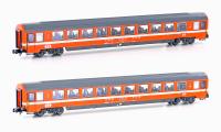 Hobbytrain H25501 - 2ER SET PERSONENWAGEN BPM, 2.KL. (UIC Z1) SBB, EP.IV-V