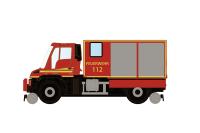 Hobbytrain H32303 - Spur N Zweiwege Unimog U423 Feuerwehr, Ep.VI, DC/DCC