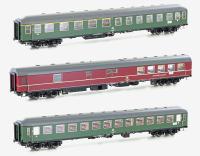 Hobbytrain 43037 - Spur HO Personenwagen Set DB Ep.IV D1213 Dortmund Oberstdorf 1974 3.tlg. AC