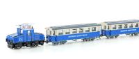 Hobbytrain H43104S - Spur HO Zugspitzbahn Tal-Lok mit 2 Personenwagen, Ep.V, H0, Sound