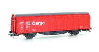 Hobbytrain H45002 - Spur HO Schiebewandwagen Hbbillns DB Cargo, Ep.VI, verkehrsrot
