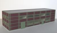 Laffont H902 - Spur HO Kohlenzechen-Gebäude Zeche Lohberg, Stahlfachwerk grün