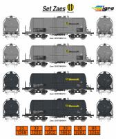 Igra Modell 96101004 - Spur TT 4er Set Kesselwagen, Slovnaft, Ep.VI, Bausatz, DC