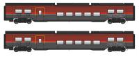 Jägerndorfer 11221 - Spur HO ÖBB Railjet Wagen-Set 2-tlg DANI Ep.VI, AC