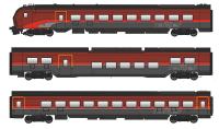Jägerndorfer 71301 - Spur H0 DC 3-teiliges Set Railjet II ÖBB
