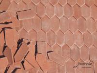 Juweela 23460 - Spur 1:35  Biberschwanz Spitzschnitt rot mittel, 1500 Stück