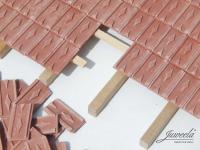 Juweela 23466 Spur 1:35 Dachziegel Herzziegel mittelrot, 390 Stück