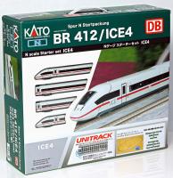 Kato/Lemke K10-008A - Spur N ICE4, 4-tlg. DBAG, Startset Gleis-Oval, Trafo