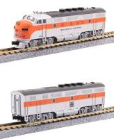 Kato/Lemke K106-0307 - Spur N 2er Set Diesellok EMD F3A+B WP, Ep.III
