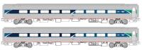 Kato/Lemke K106-6295 - Spur N  2er Set Personenwagen Amfleet Amtrak, Ep.VI, Ph.VII