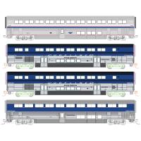 Kato/Lemke K106-9002 - Spur N 4er Set Personenwagen Surfliner Amtrak, Ep.VI
