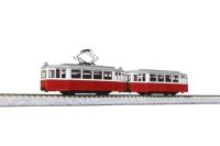 Kato/Lemke K14806-3 - STRASSENBAHN DÜWAG, 2-TLG., ROT/WEISS