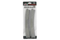 Kato/Lemke K2-242 - Spur HO Gleis gebogen R730mm 22,5° Übergangsgleis Betonschwellen