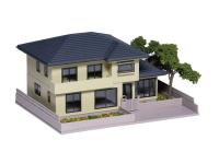 Kato/Lemke K23-403A - Spur N Wohnhaus E. Liberty Street, Beige