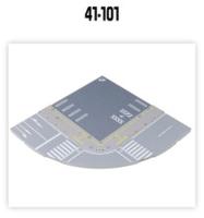 Kato/Lemke K41-101 - Spur N UNITRAM Straßenplatte Straßenecke, halbrund