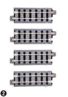 KATO/Lemke K52-140 - Spur H0eSchmalspurgleis gerade, 62mm, 4 Stk.