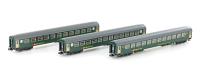 Kato/Lemke K23012 - Spur N 3-tlg. Set SBB RIC 2.Klasse neues Logo 2x12 Fenster