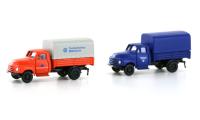 MiNis/Lemke LC3235 - 2ER SET OPEL BLITZ PRITSCHE/PLANE THW+KATASTROPHENSCHUTZ