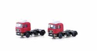 Minis/Lemke LC4073 - Spur N  2er Set MAN F90 SZM, 2-achsig, rot